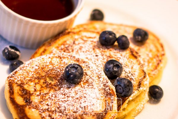Lemon Ricotta Blueberry Pancakes | yeadadshome.com