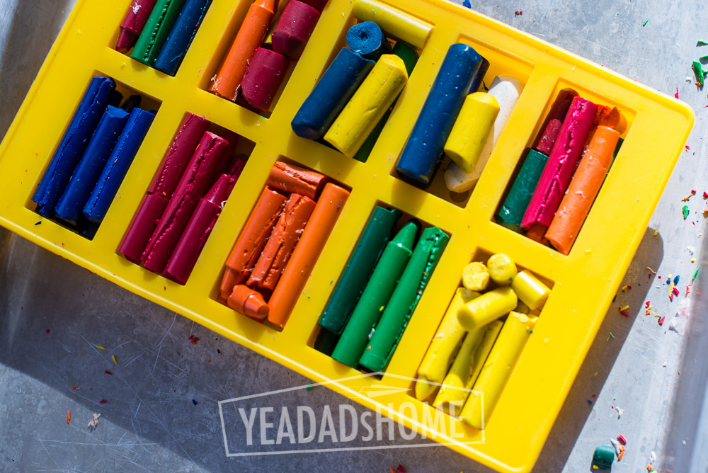 crayons snapped into chunks  |  yeadadshome.com