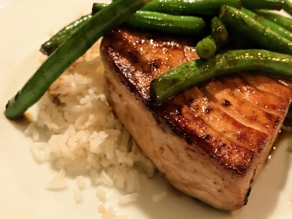 Seared Tuna with Green Beans